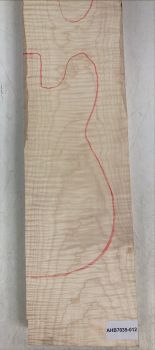 Body Sycamore, 2-pcs.grainmatched flamed, Unique Piece #012